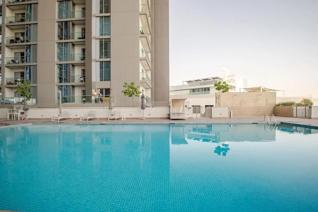 Modern Sobha Building Partial Burj Khalifa View Apartment Dubai
