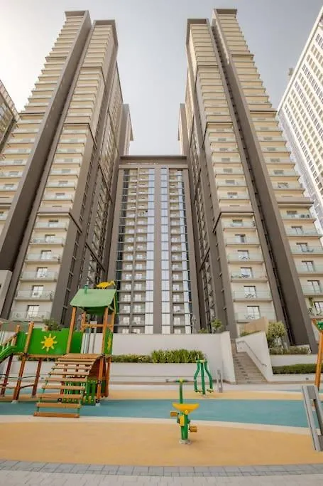 Modern Sobha Building Partial Burj Khalifa View Apartment Dubai